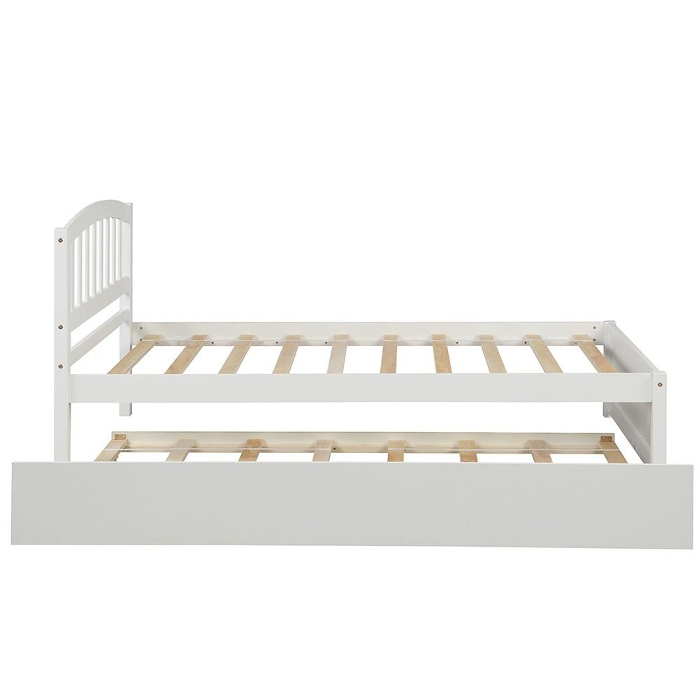 White Twin Bed with Trundle. Picture 2