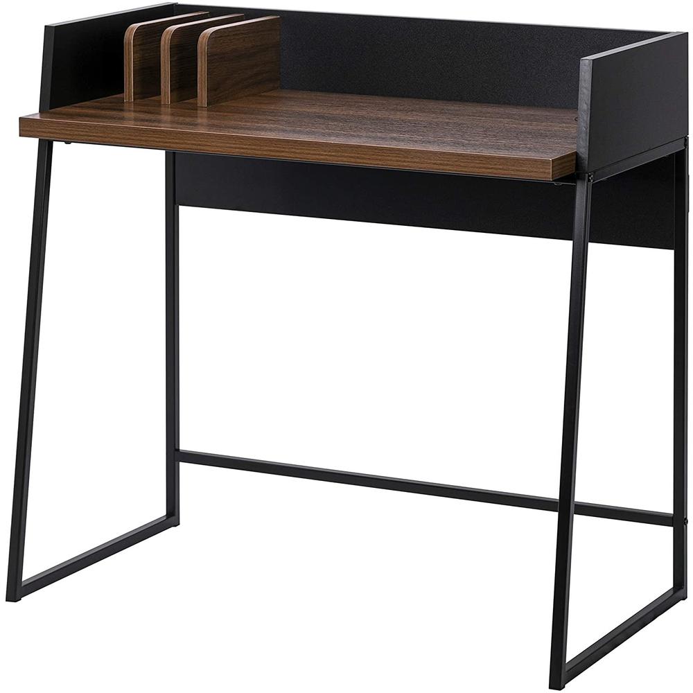 Contemporary Brown and Black Computer And Writing Desk. Picture 1