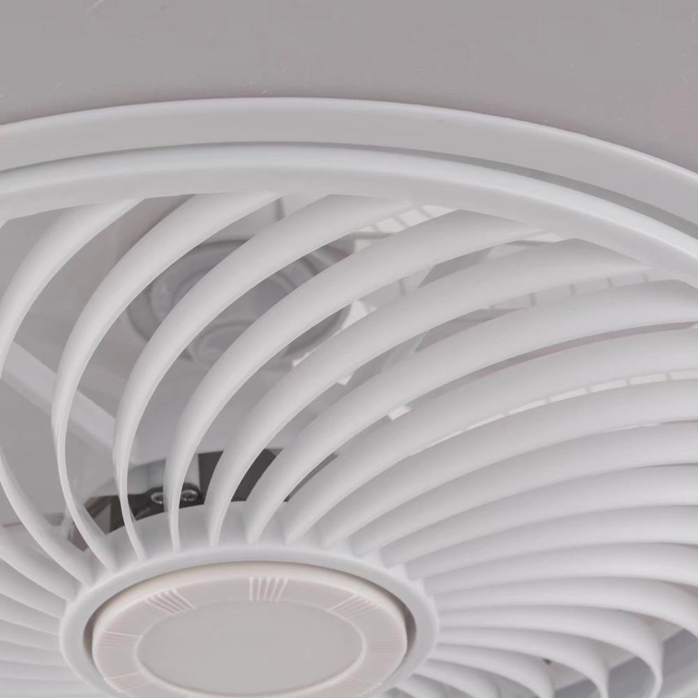 Contemporary White Ceiling Lamp And Fan. Picture 4