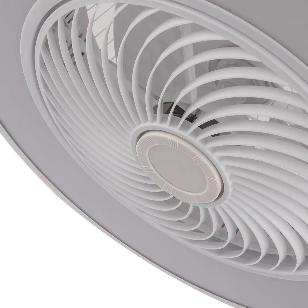 Contemporary White Ceiling Lamp And Fan. Picture 5