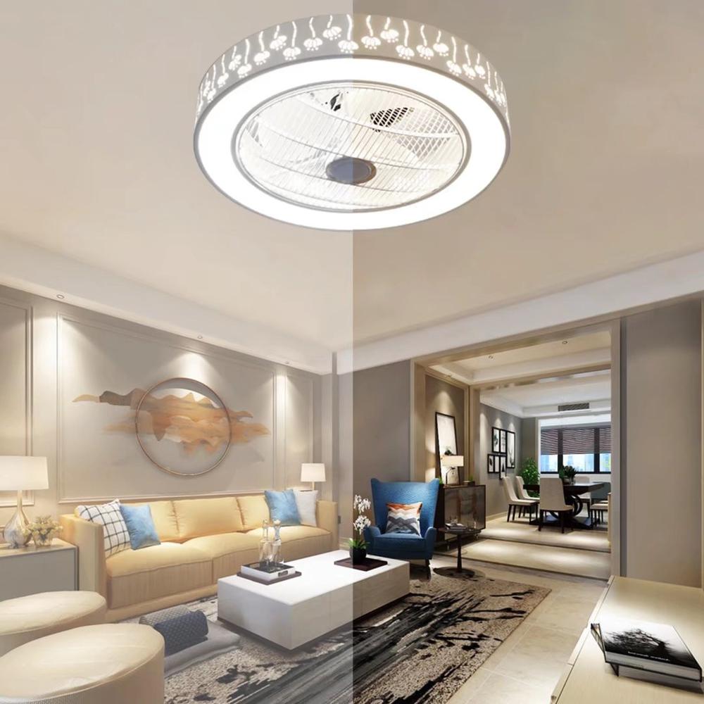 Modern Ceiling Fan and Light With Flower Details. Picture 6