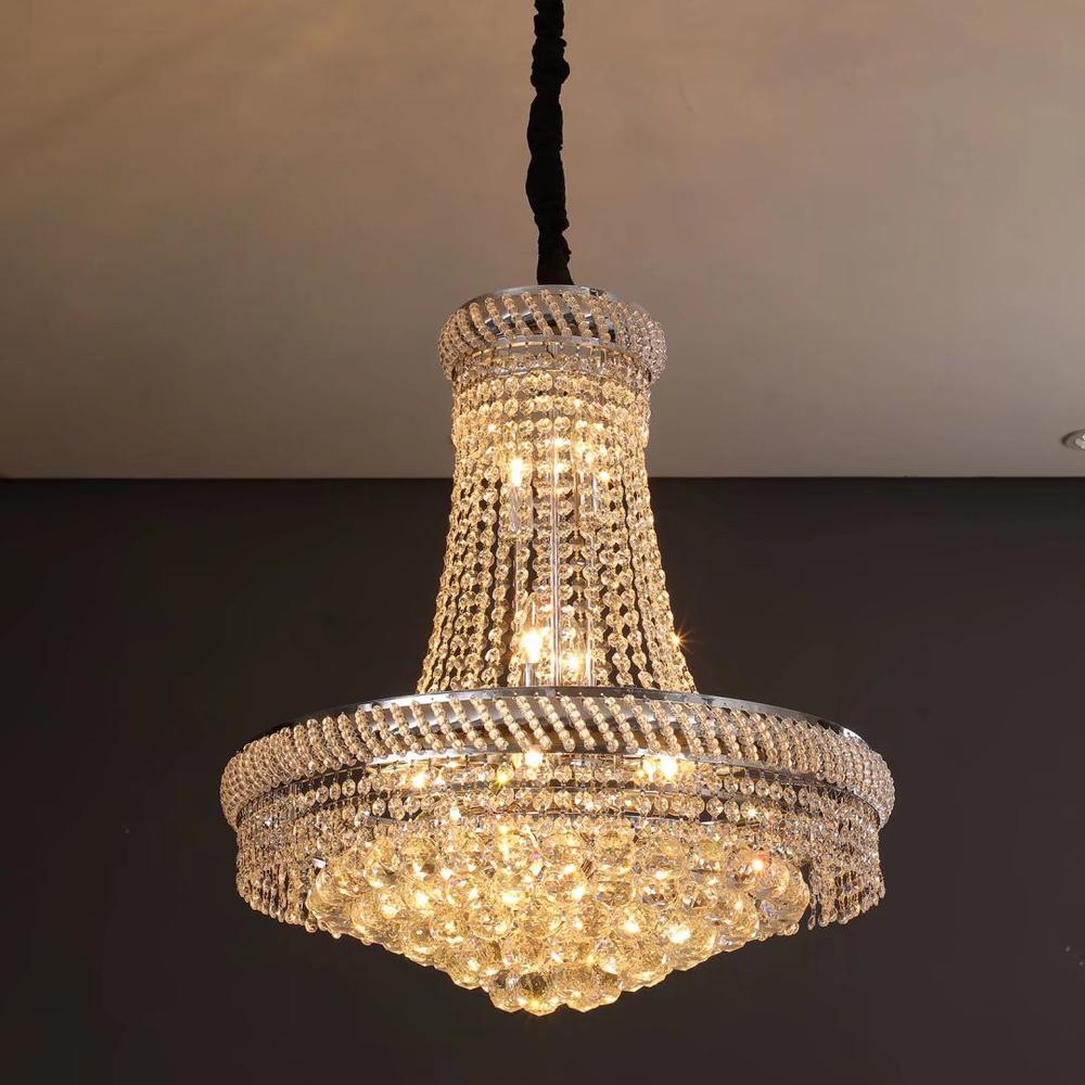 Contemporary White Faux Crystal Chandelier. Picture 3
