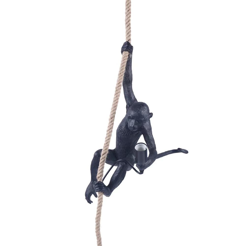 Hanging Monkey on a Rope Pendant  Lamp. Picture 7