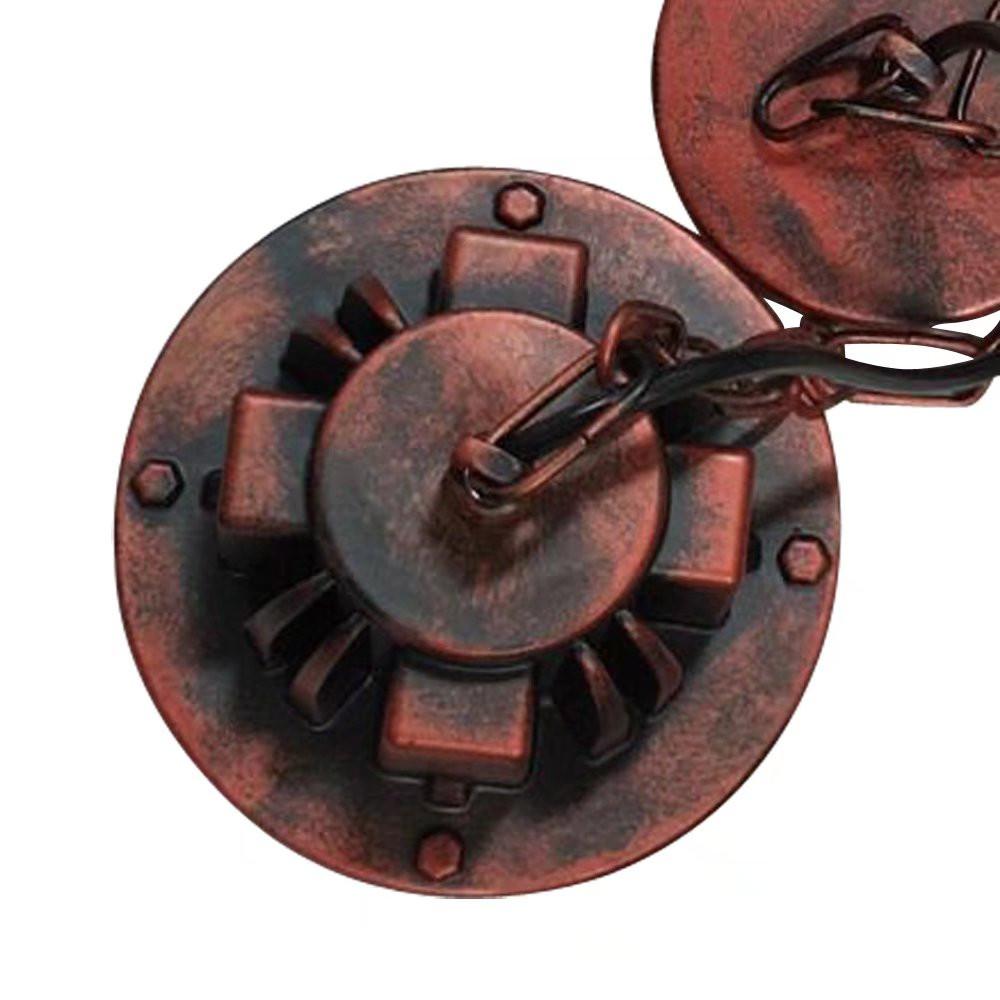 Industrial Retro Vintage Bronze Metal Pendant Lamp. Picture 6
