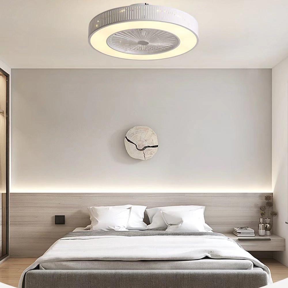 Classy Ceiling Fan And Round LED Lamp. Picture 5