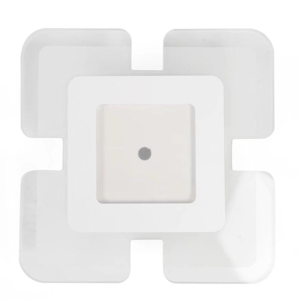 White Modern Acrylic LED Square Ceiling Light. Picture 7