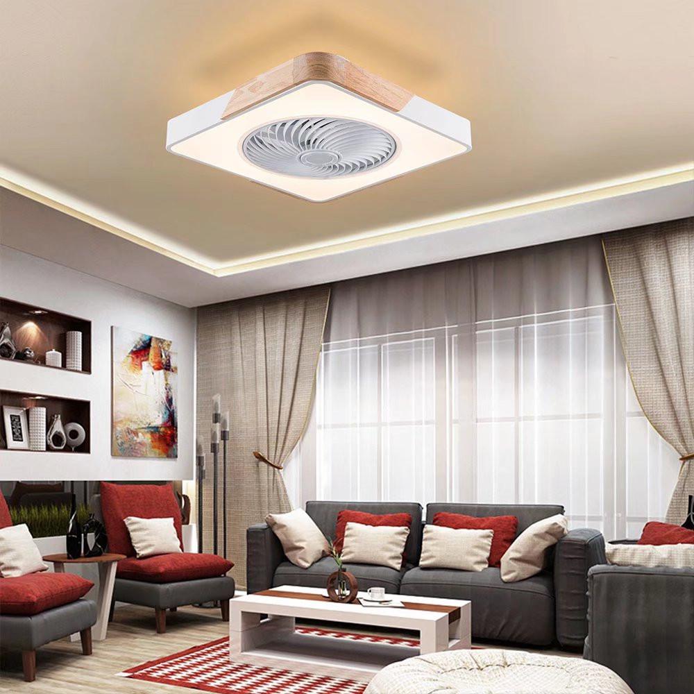 Compact Ceiling Lamp And Fan With Remote. Picture 2