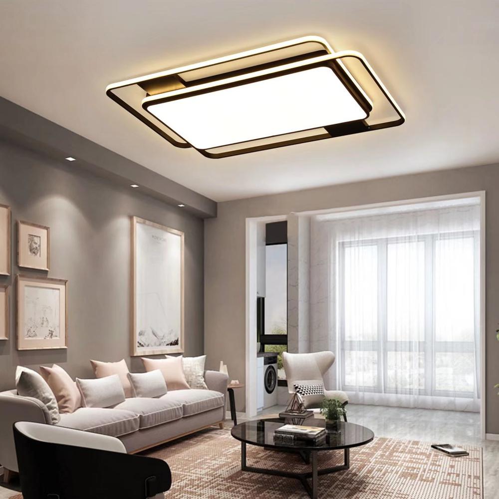 Modern Three Dimensional LED Ceiling Light. Picture 1