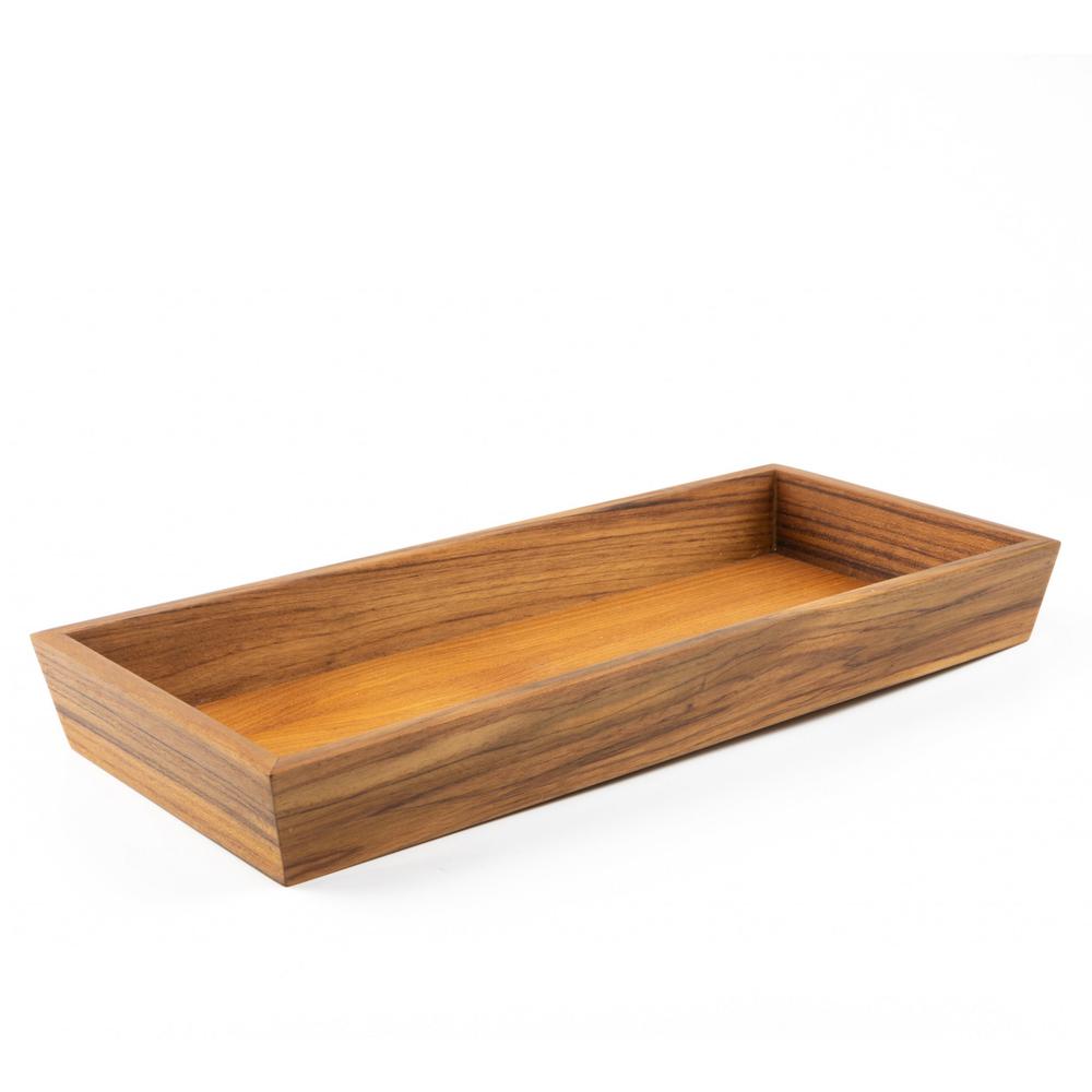 Traditional Solid Teak Vanity Tray. Picture 4