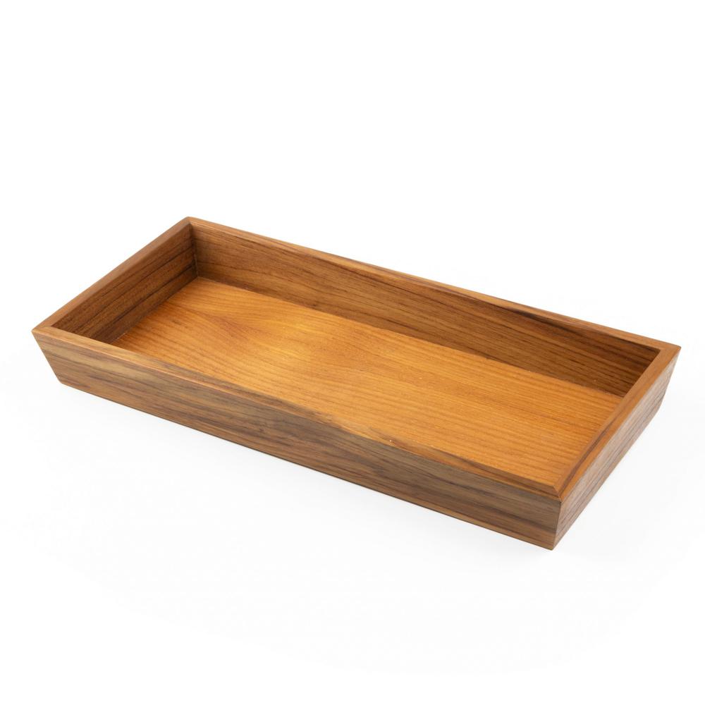 Traditional Solid Teak Vanity Tray. Picture 2