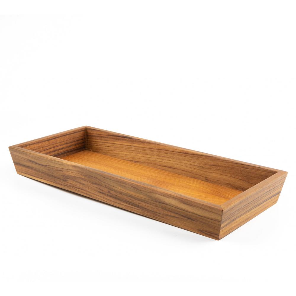 Traditional Solid Teak Vanity Tray. Picture 1