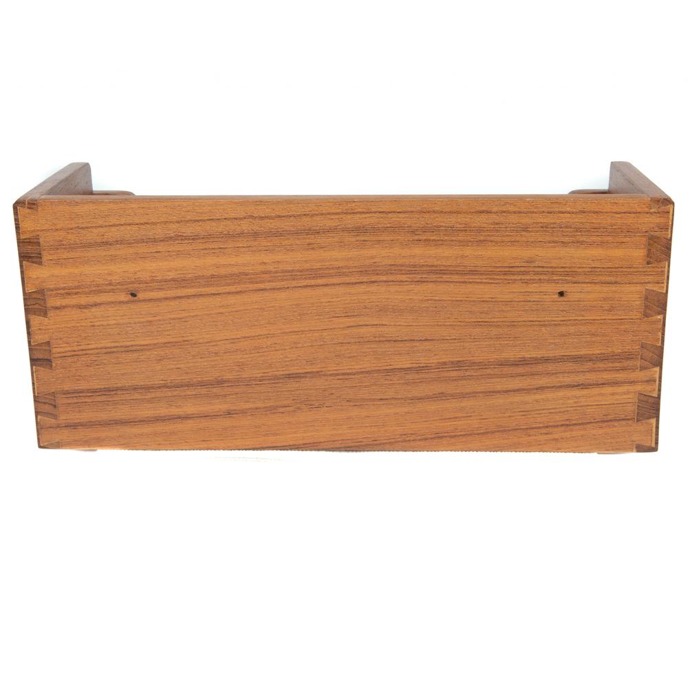 Traditional Solid Teak Guest Paper Towel Holder. Picture 6