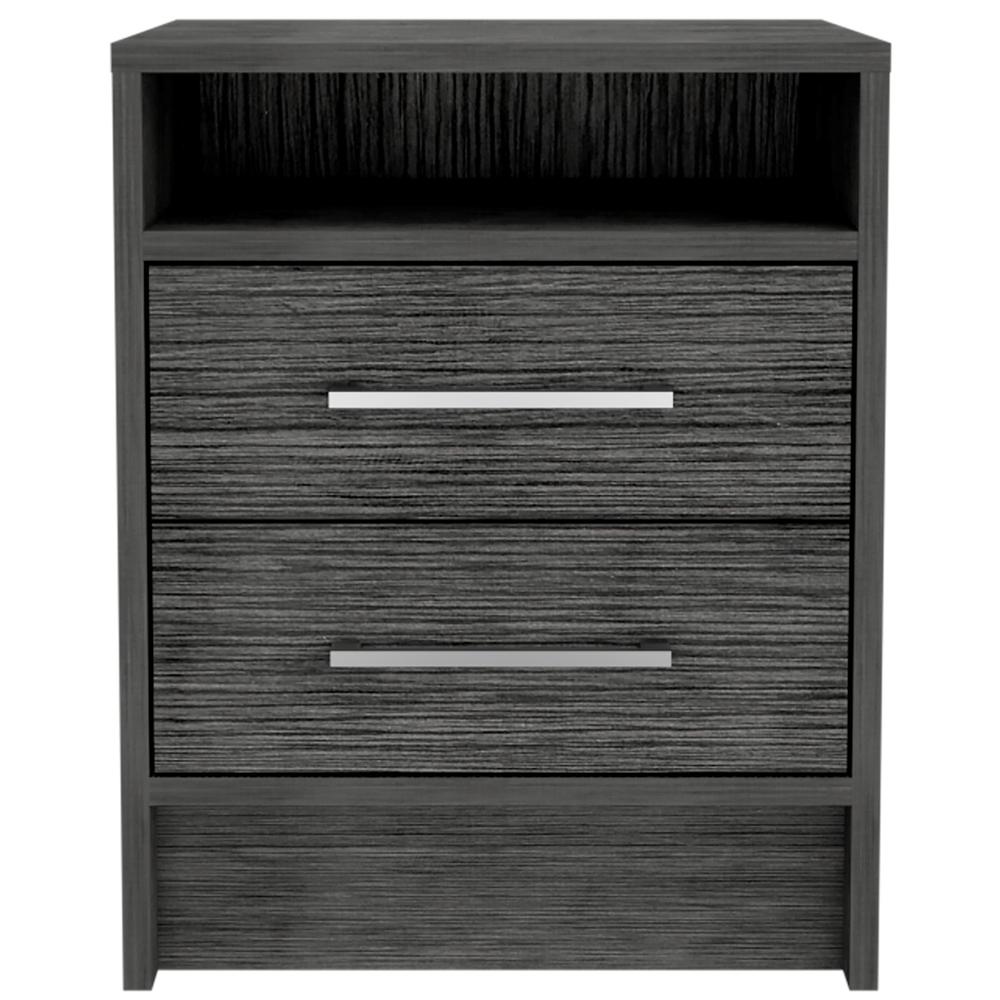 Sophisticated and Stylish Smokey Oak Nightstand. Picture 1