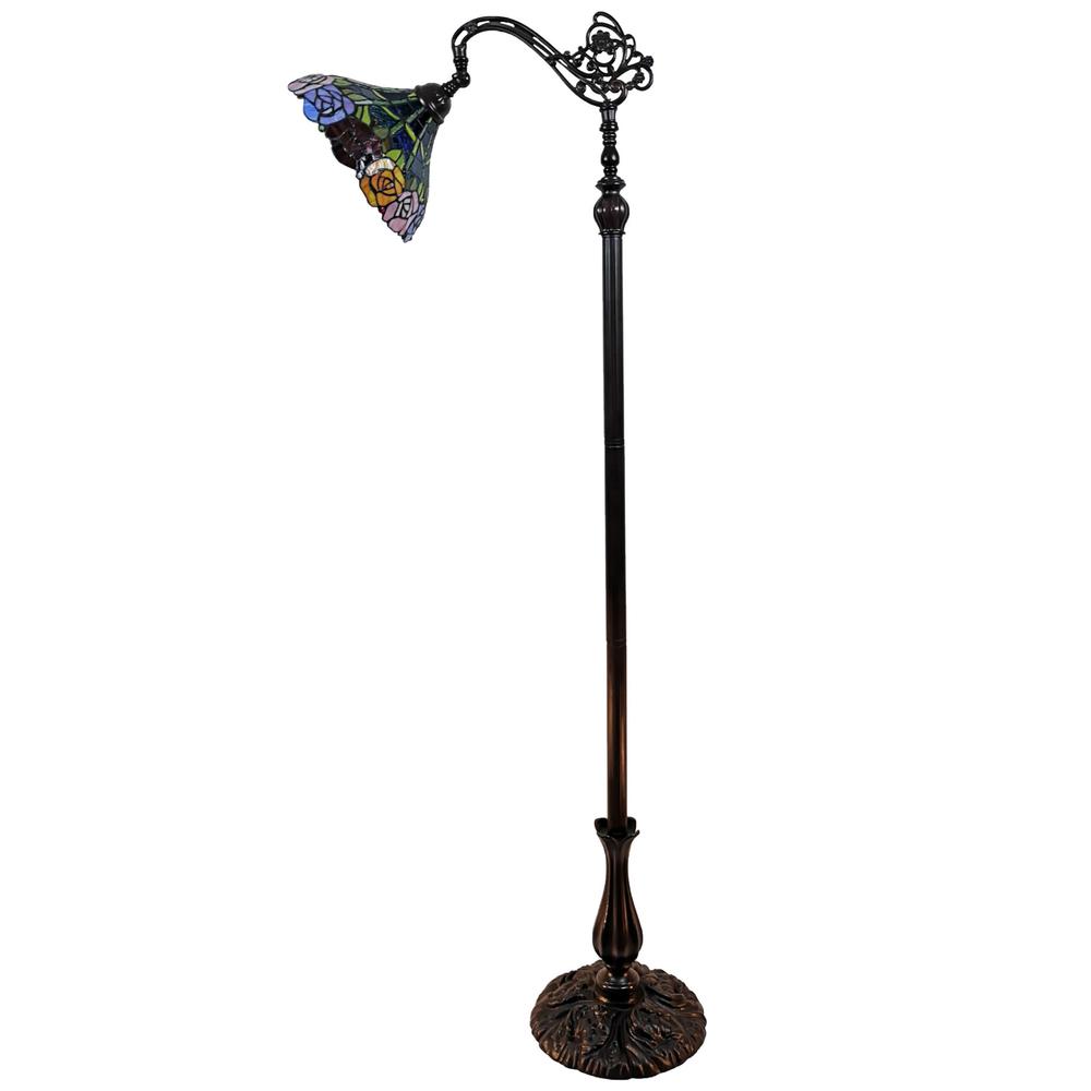 74" Brown Traditional Shaped Floor Lamp. Picture 2