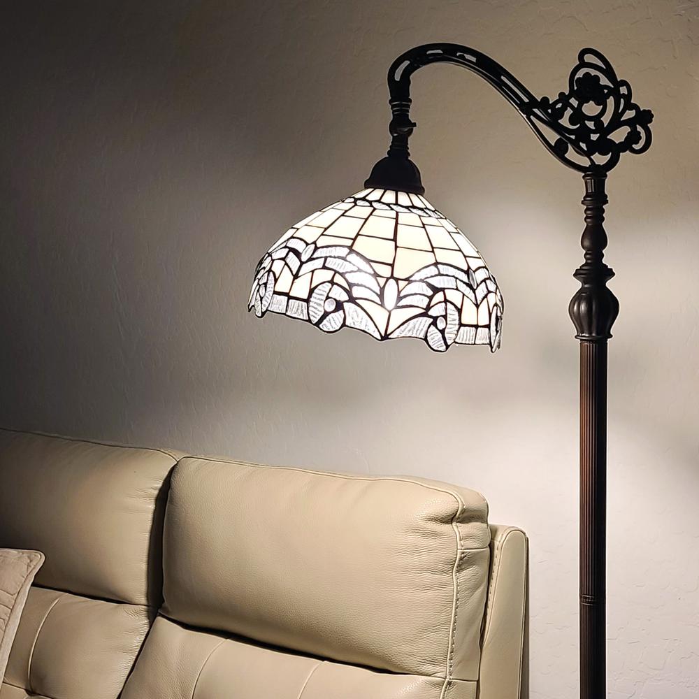 72" Brown Traditional Shaped Floor Lamp. Picture 4