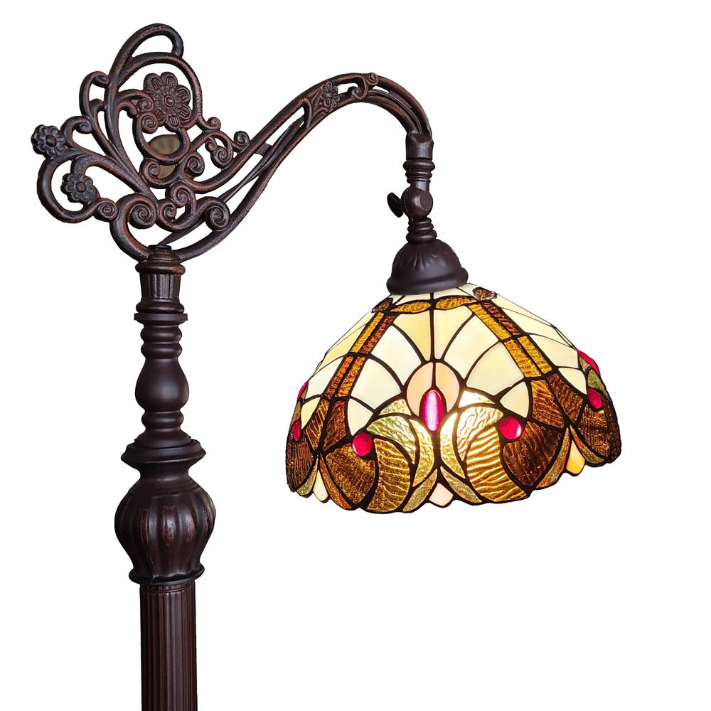 62" Brown Traditional Shaped Floor Lamp. Picture 3