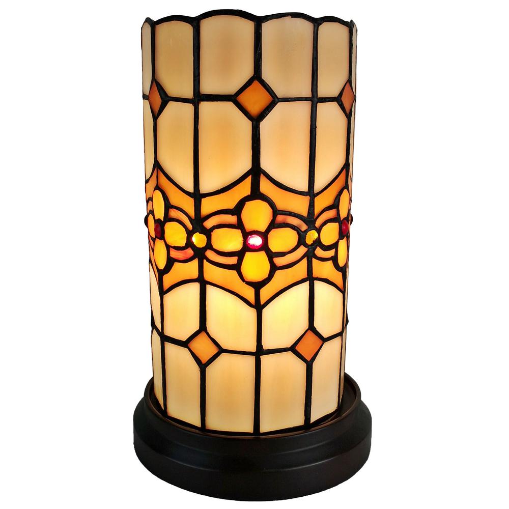 11" Tiffany Style Mosaic Tile Accent Table Lamp. Picture 7