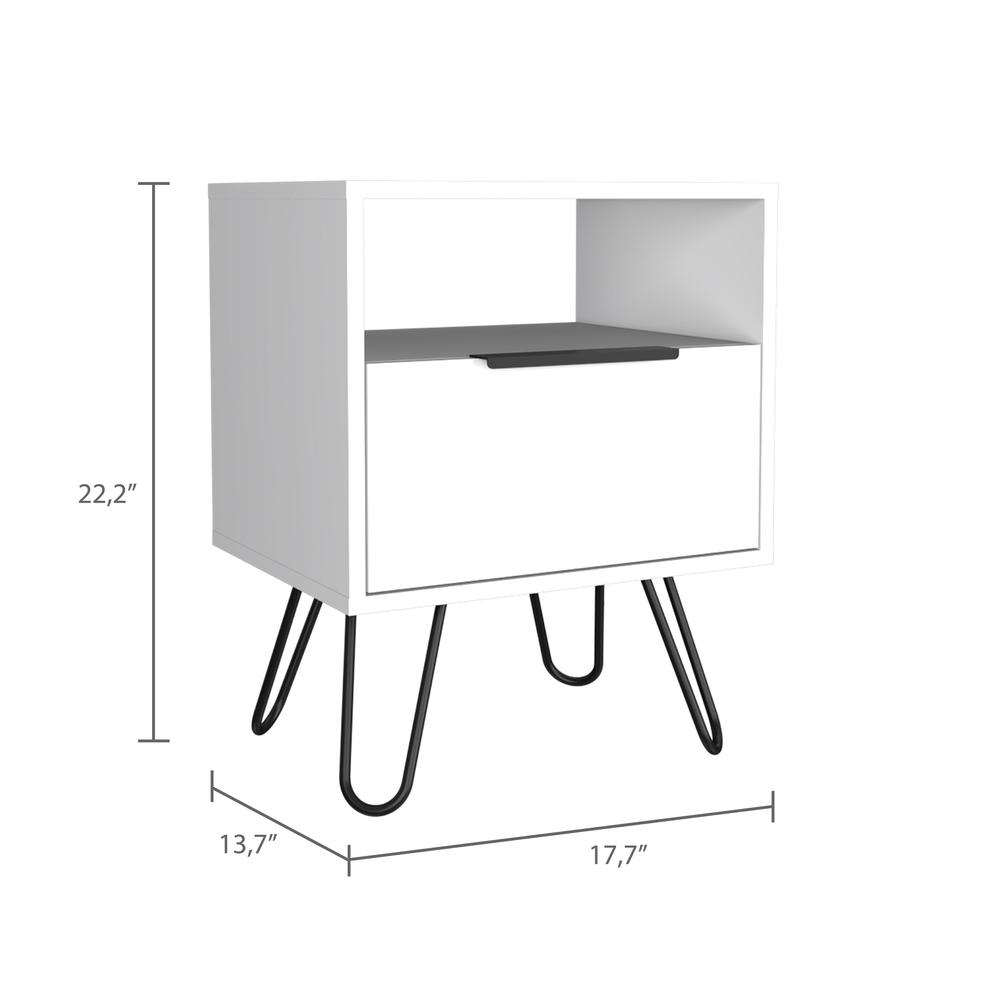 22" White Nightstand. Picture 5
