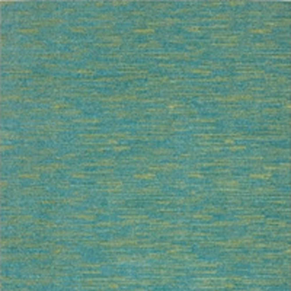 4' X 6' Blue And Green Striped Non Skid Indoor Outdoor Area Rug. Picture 4