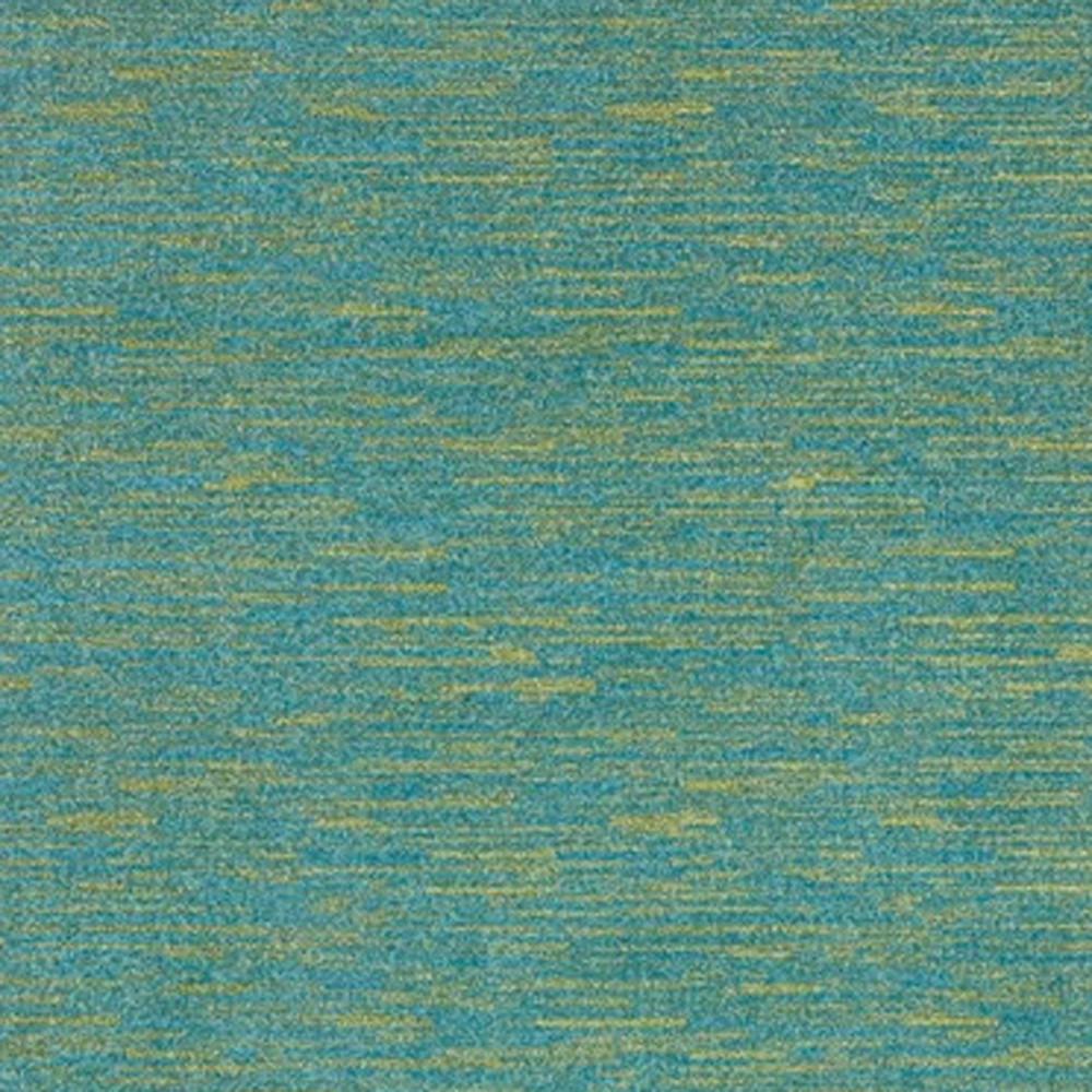 6' X 9' Blue And Green Striped Non Skid Indoor Outdoor Area Rug. Picture 5