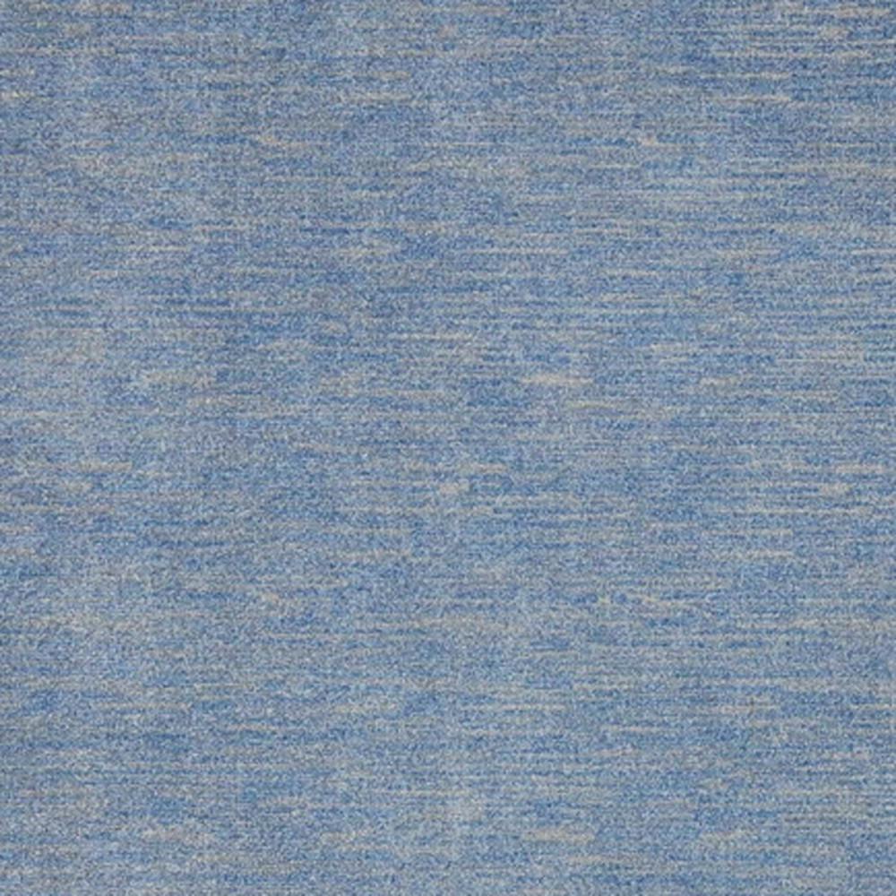 10' X 14' Blue And Grey Striped Non Skid Indoor Outdoor Area Rug. Picture 5
