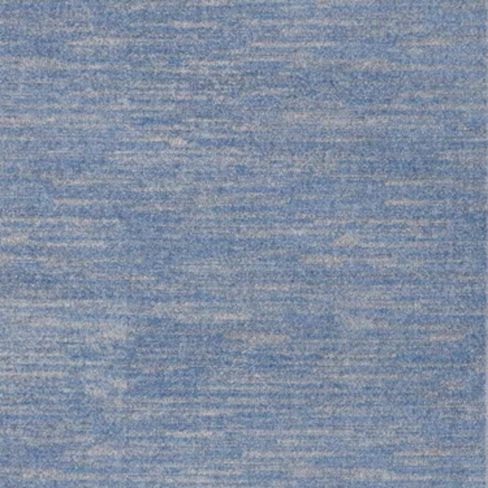 4' X 6' Blue And Grey Striped Non Skid Indoor Outdoor Area Rug. Picture 5
