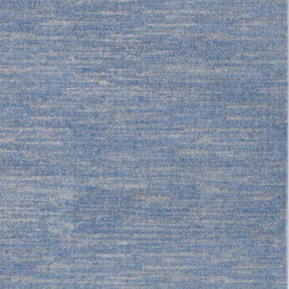5' X 7' Blue And Grey Striped Non Skid Indoor Outdoor Area Rug. Picture 5