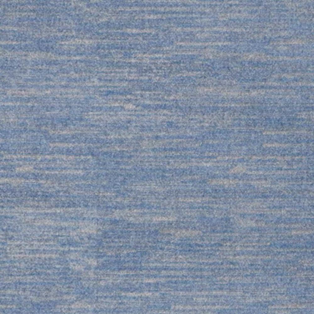 6' X 9' Blue And Grey Striped Non Skid Indoor Outdoor Area Rug. Picture 5