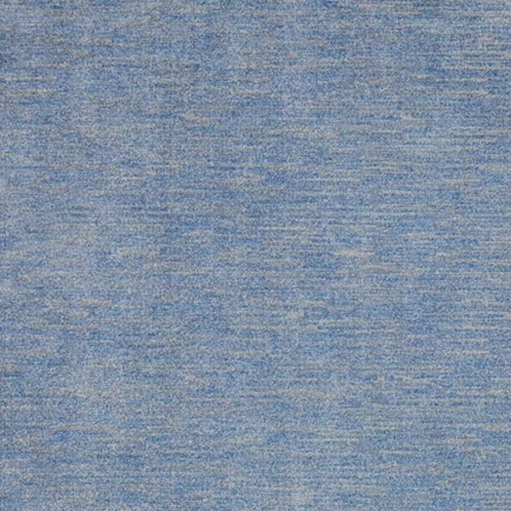 7' X 10' Blue And Grey Striped Non Skid Indoor Outdoor Area Rug. Picture 5