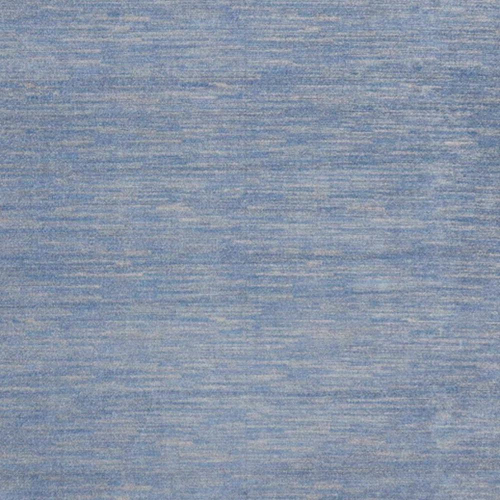 9' X 9' Blue And Grey Square Striped Non Skid Indoor Outdoor Area Rug. Picture 5
