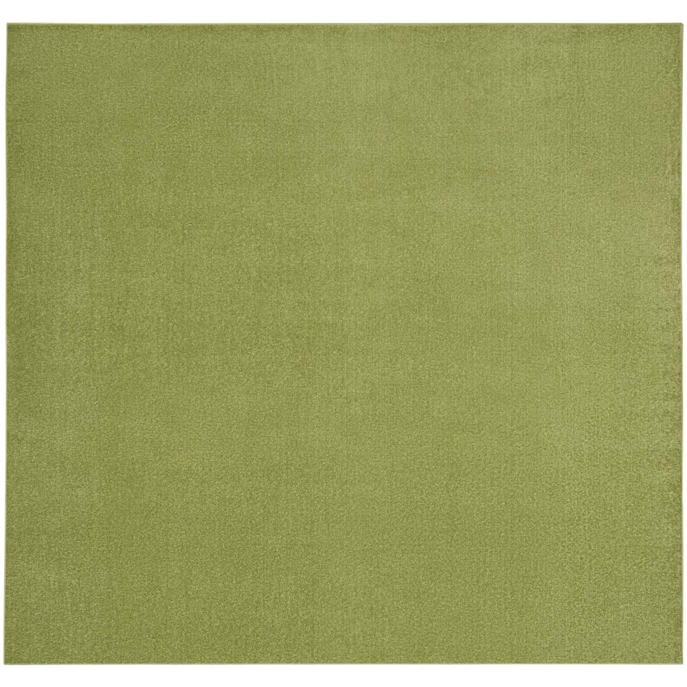 9' X 9' Green Square Non Skid Indoor Outdoor Area Rug. Picture 1