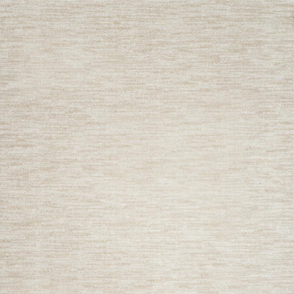 7' X 10' Ivory And Beige Non Skid Indoor Outdoor Area Rug. Picture 4