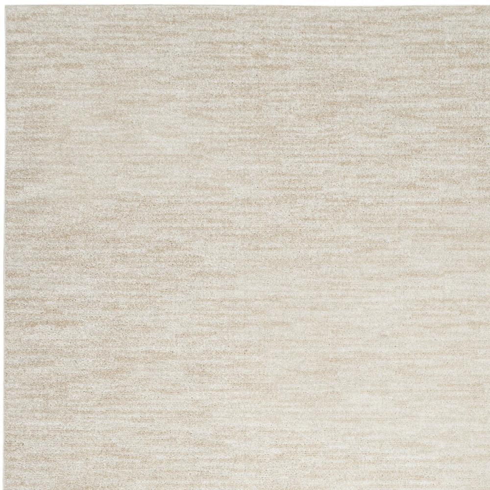 8' X 10' Ivory And Beige Non Skid Indoor Outdoor Area Rug. Picture 3