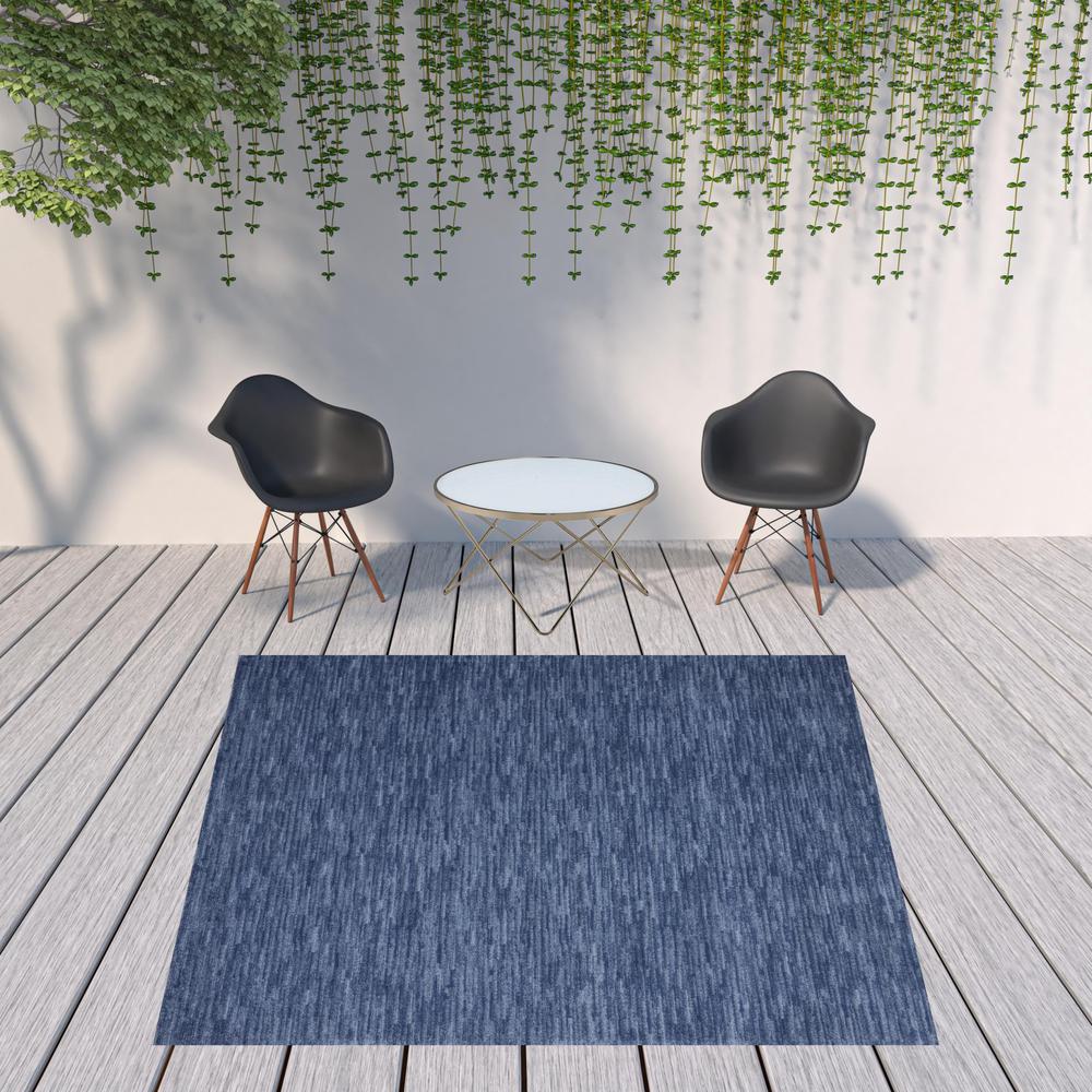 9' X 9' Navy Blue Square Non Skid Indoor Outdoor Area Rug. Picture 2