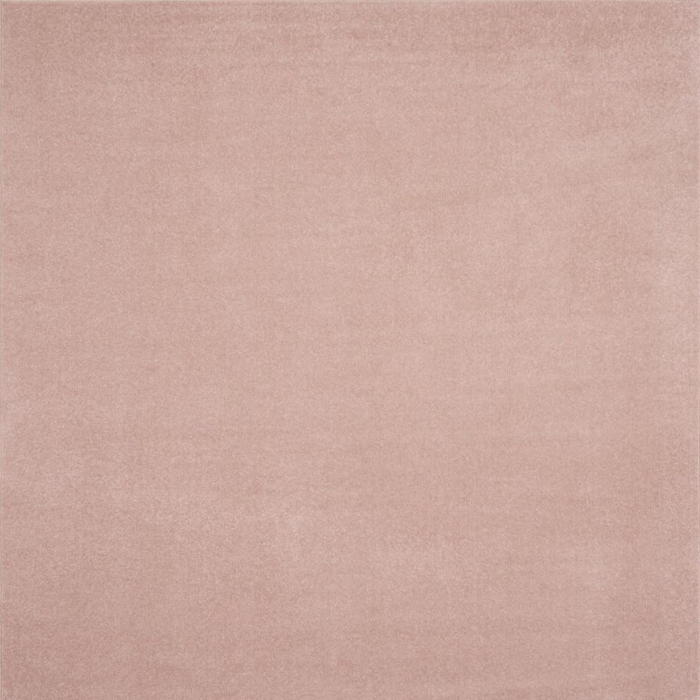 7' X 7' Pink Square Non Skid Indoor Outdoor Area Rug. Picture 4
