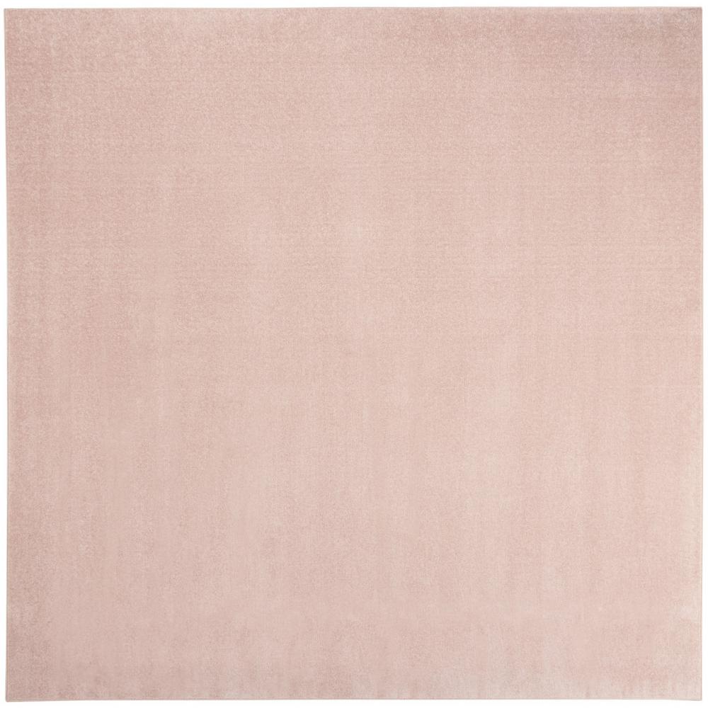 9' X 9' Pink Square Non Skid Indoor Outdoor Area Rug. Picture 1