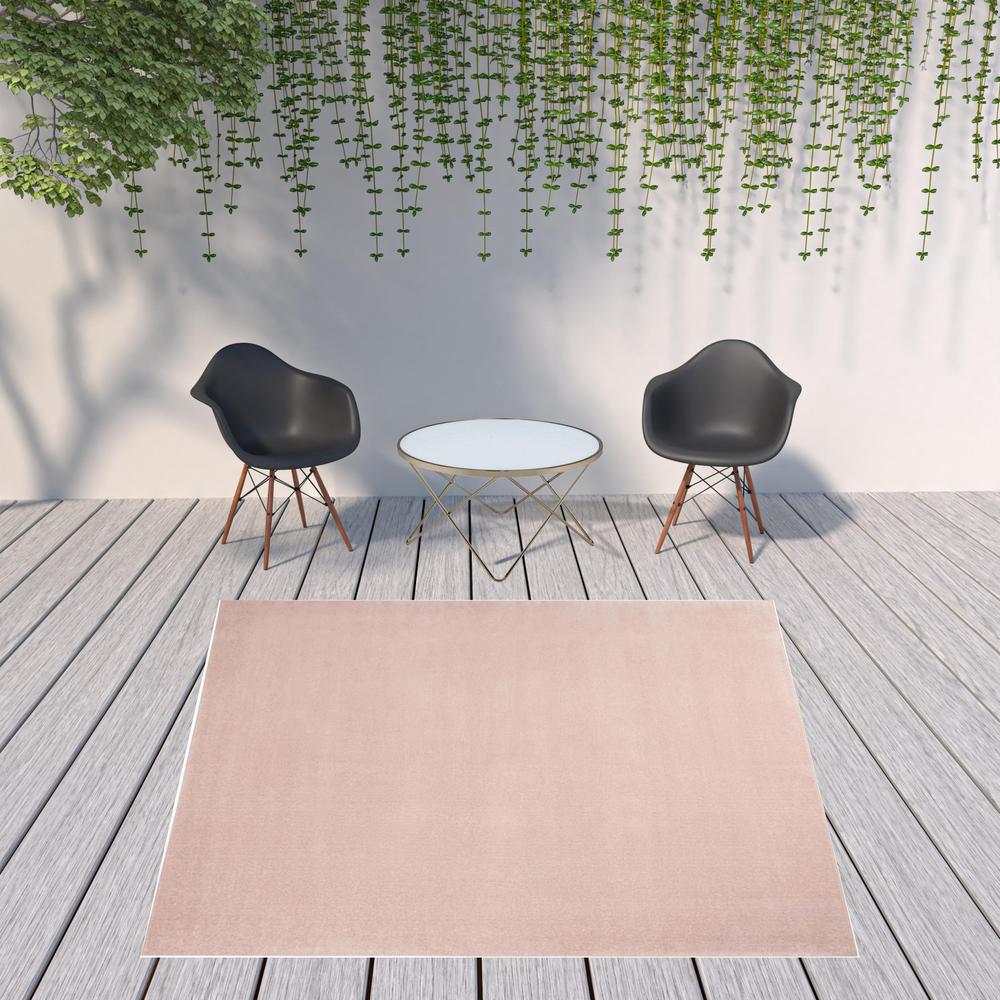 9' X 9' Pink Square Non Skid Indoor Outdoor Area Rug. Picture 2