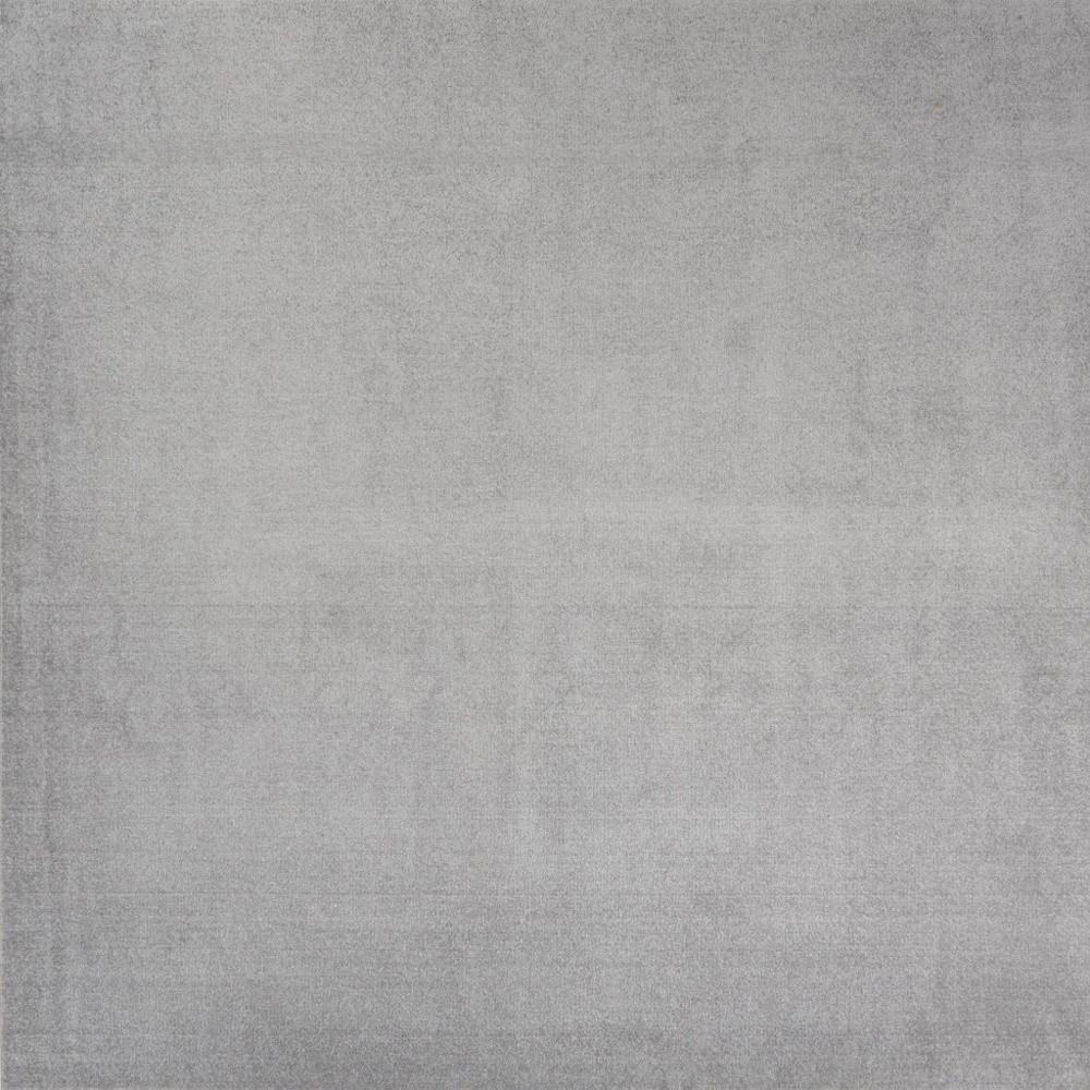 9' X 9' Silver Grey Square Non Skid Indoor Outdoor Area Rug. Picture 4
