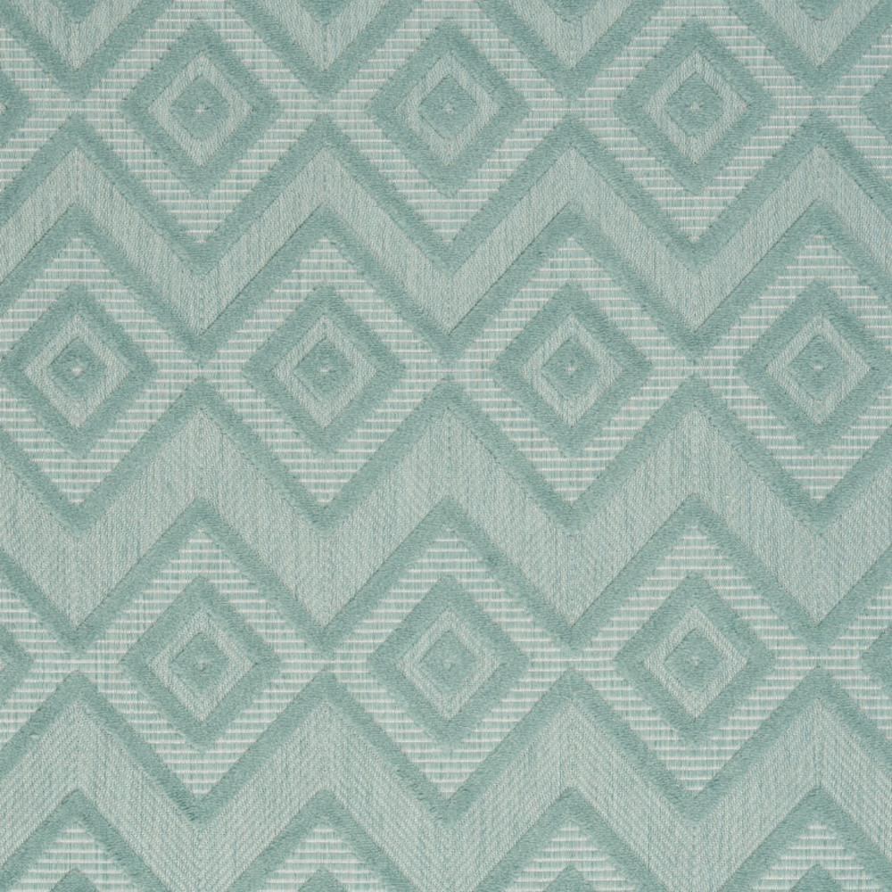 6' X 9' Aqua And Teal Argyle Indoor Outdoor Area Rug. Picture 3