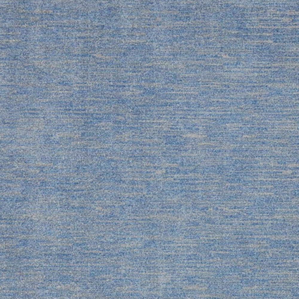 9' X 12' Blue And Grey Striped Non Skid Indoor Outdoor Area Rug. Picture 5