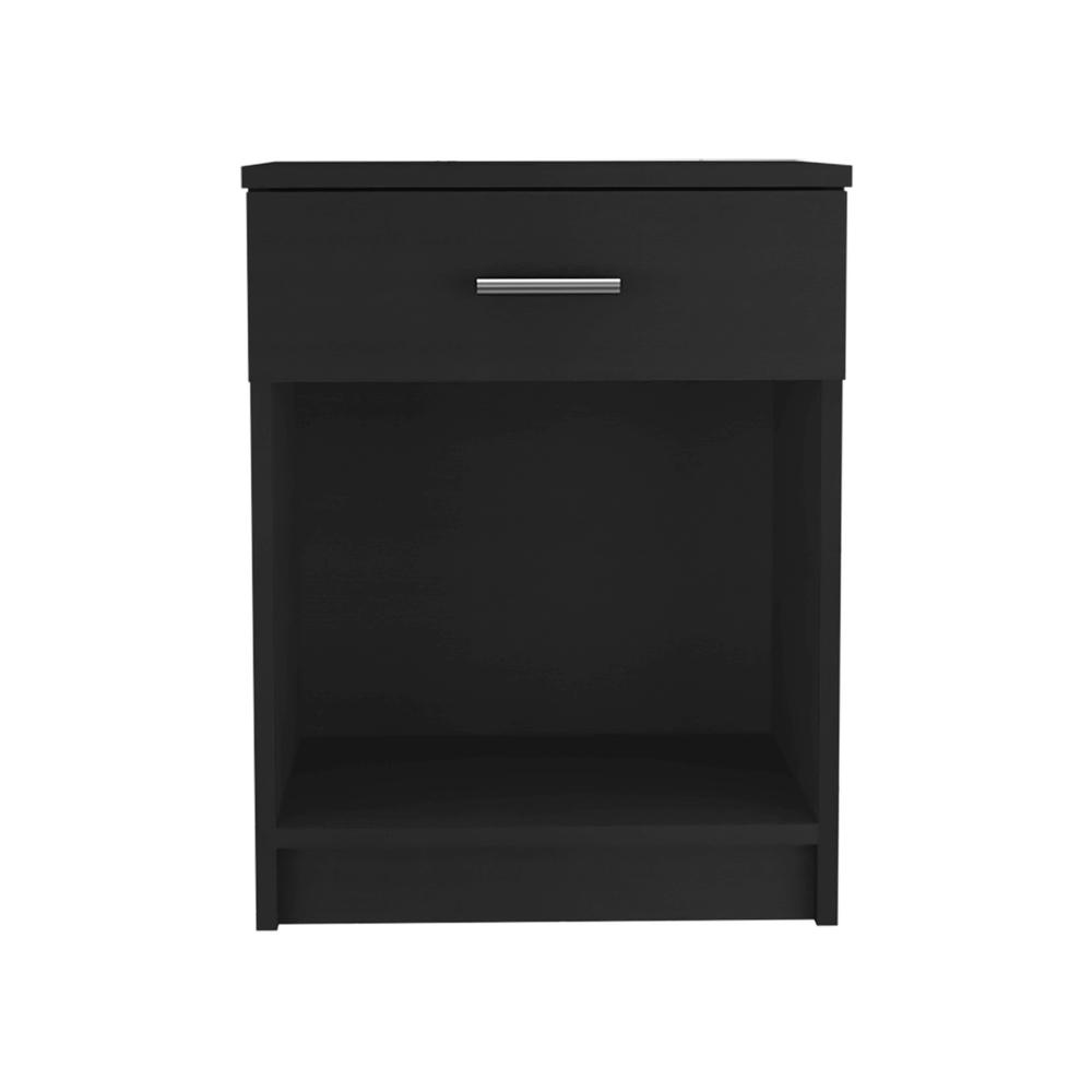 22" Black Wengue One Drawer Nightstand. Picture 1