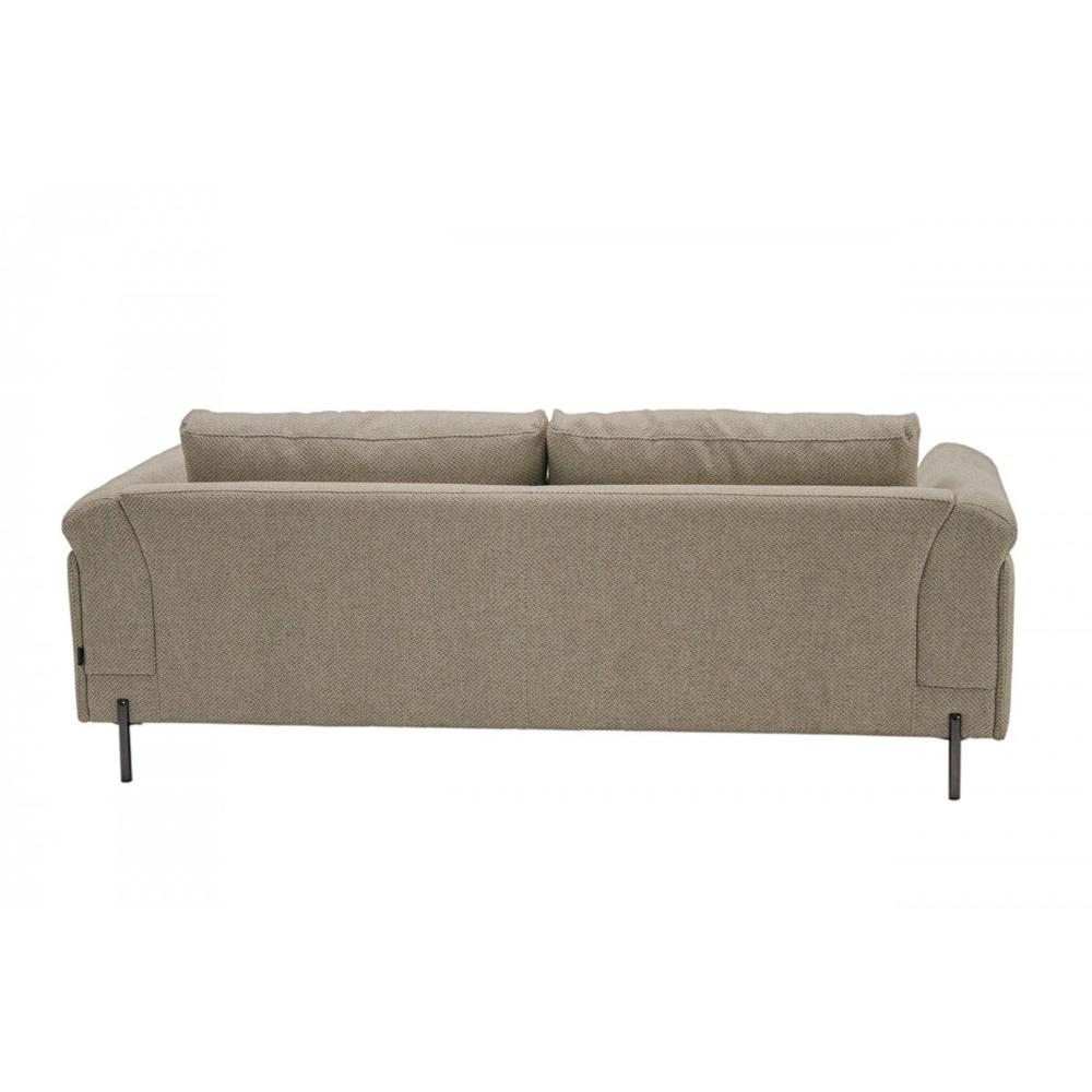 Contemporary 84" Tan Sofa With Two Cushions. Picture 3