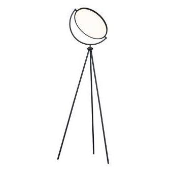 60" Black LED Tripod Color Changing Floor Lamp With Globe. Picture 1
