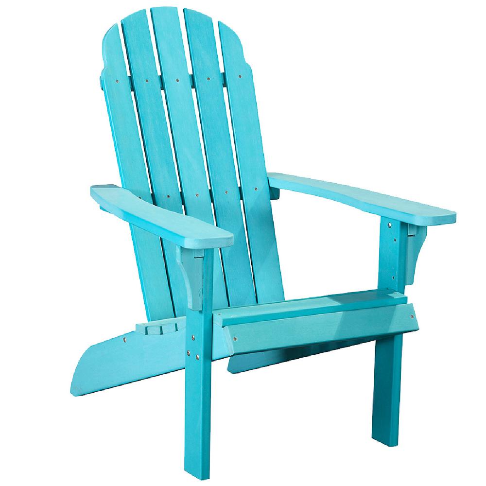 27" Blue Heavy Duty Plastic Adirondack Chair. Picture 2