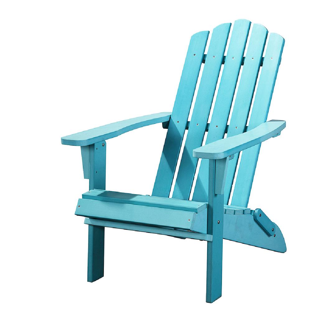 29" Blue Heavy Duty Plastic Adirondack Chair. Picture 4