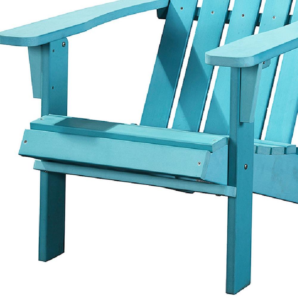 29" Blue Heavy Duty Plastic Adirondack Chair. Picture 2