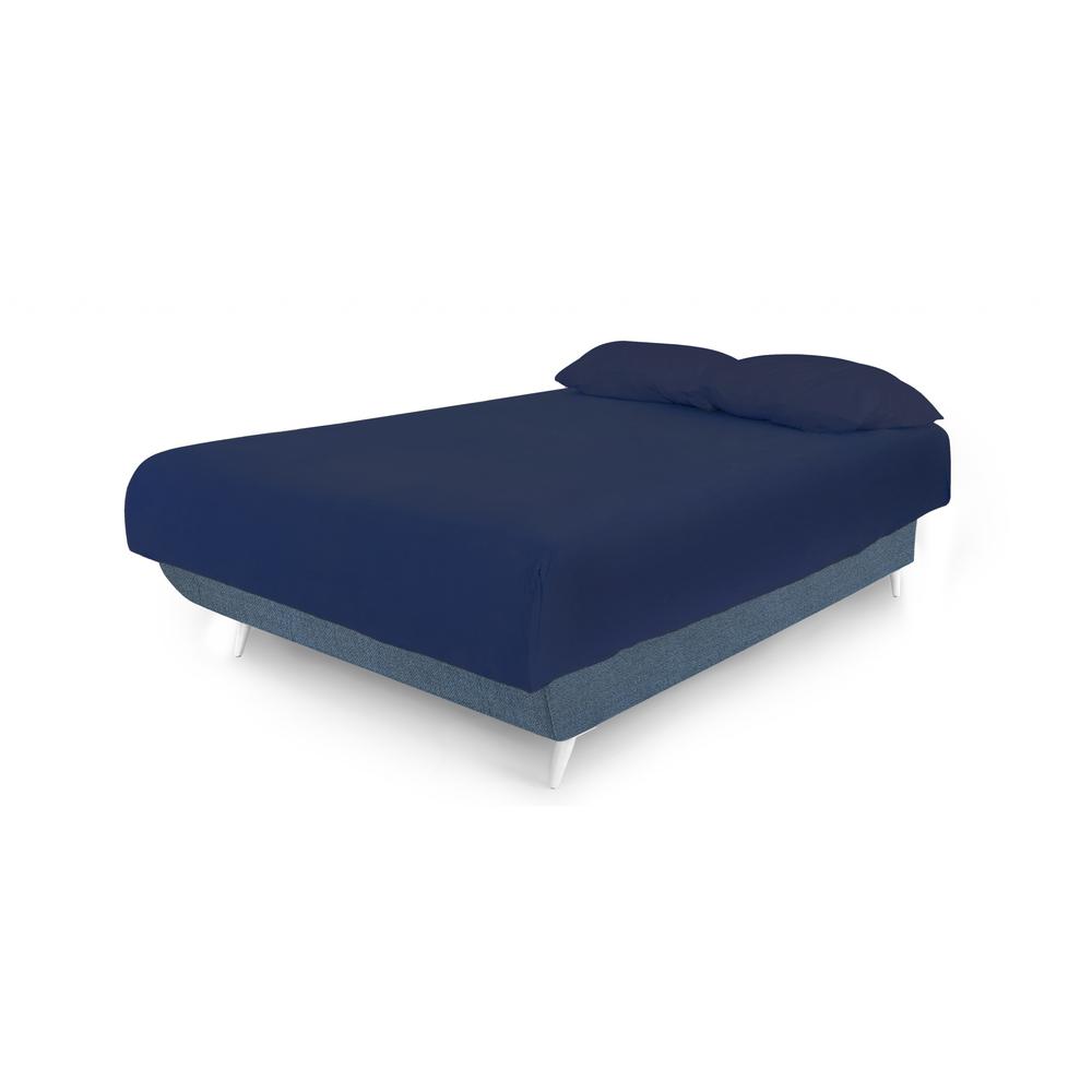 Blue Jeans and Blue Full Adjustable Upholstered Polyester No Bed with Mattress. Picture 4