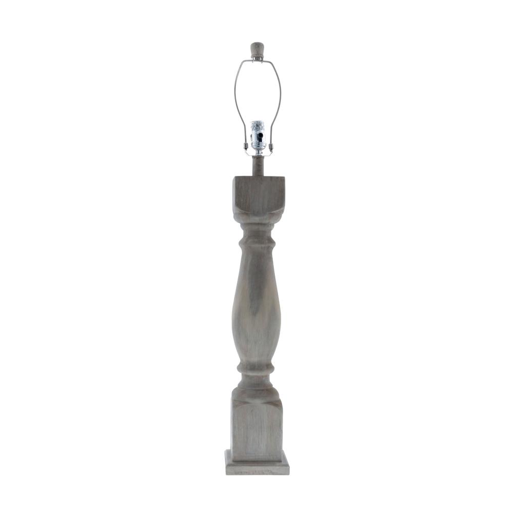 40" Rustic Washed Gray Standard Table Lamp. Picture 2
