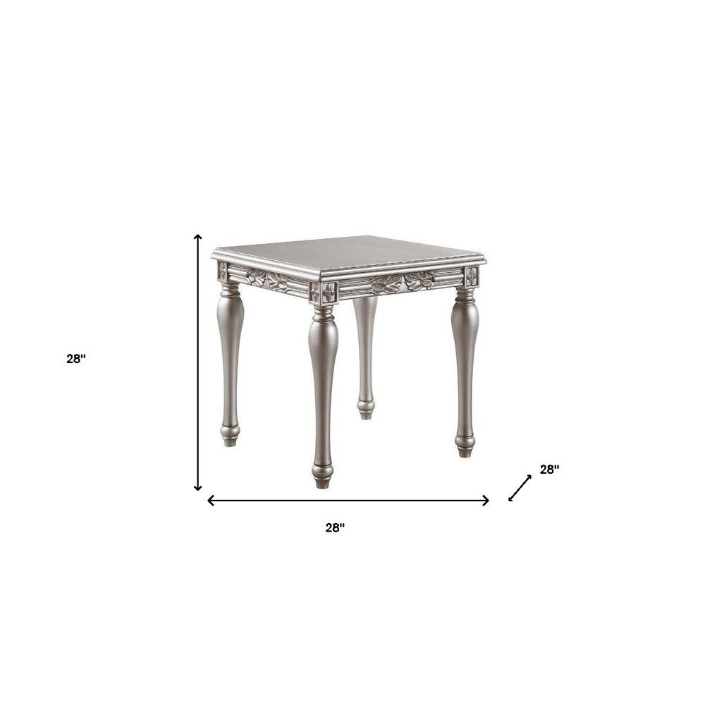 28" Platinum Manufactured Wood Square End Table. Picture 6