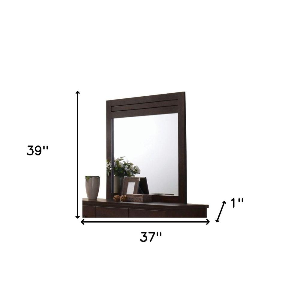 Mahogany Rectangle Dresser Mirror. Picture 6